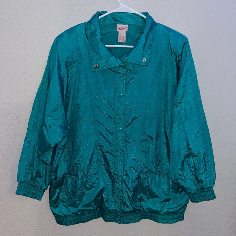 Haband Blue Bomber Jacket Lightweight Nylon